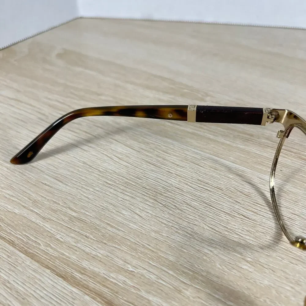 Versace Mod.1233-Q 1344 Eyeglasses Brown Metal Frames Only 53-17
